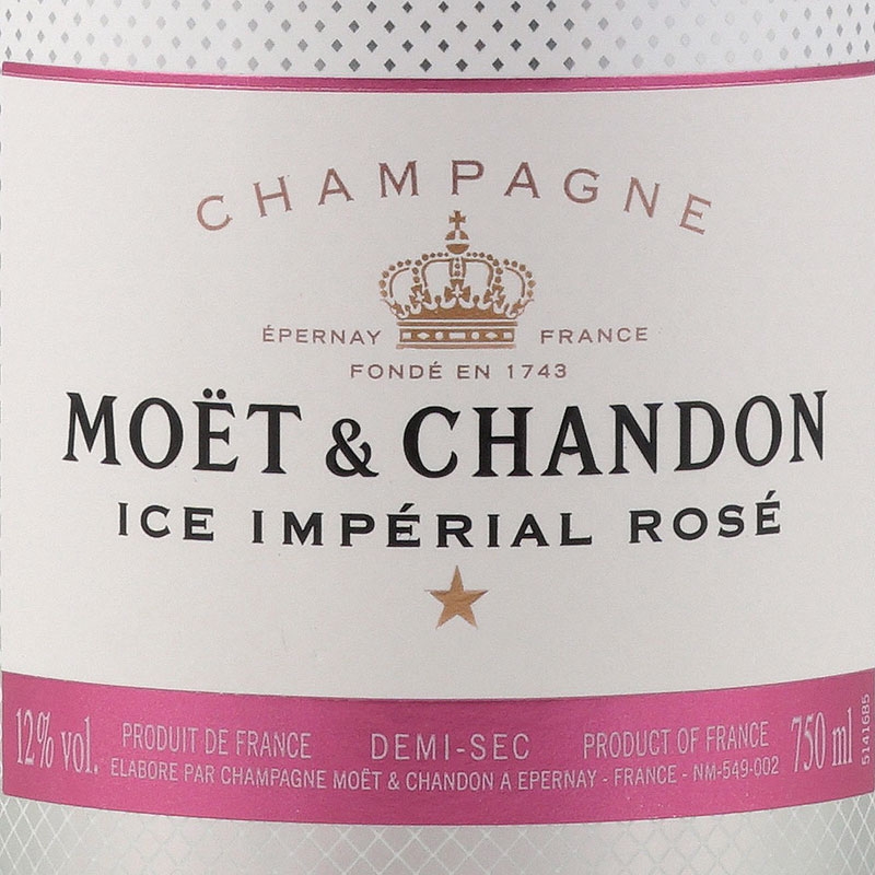 Pakket met 6 flessen à 75CL Moët & Chandon Ice Impérial Rosé