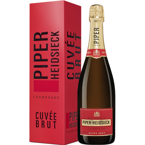 Piper-Heidsieck Cuvée Brut Travel Flute Gift Set 1 Bottle 2 flutes