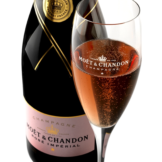 Pakket met 6 flessen à 75CL Moët & Chandon Brut Rosé Impérial 