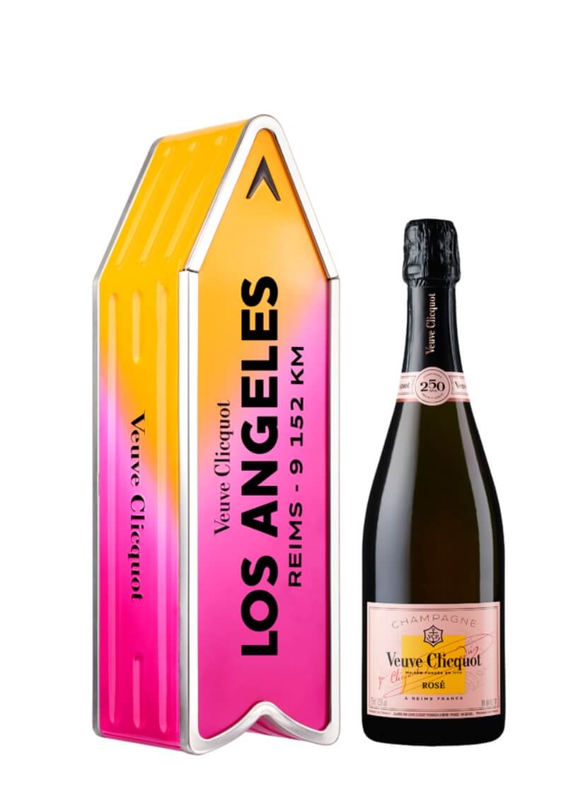 Veuve Clicquot Rosé Arrow met gepersonaliseerde tekst