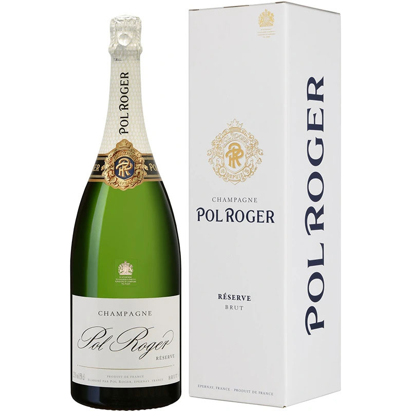 Pol Roger Brut Réserve jeropboam (3L) in geschenkverpakking