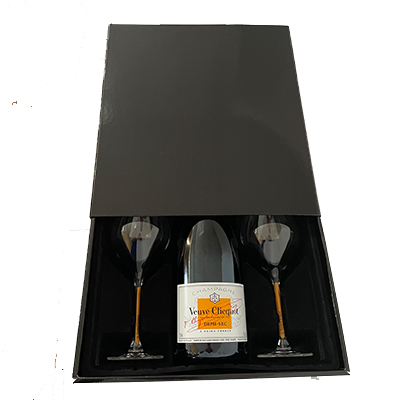 Veuve Clicquot Demi-Sec 75 CL Luxe geschenkbox met glazen