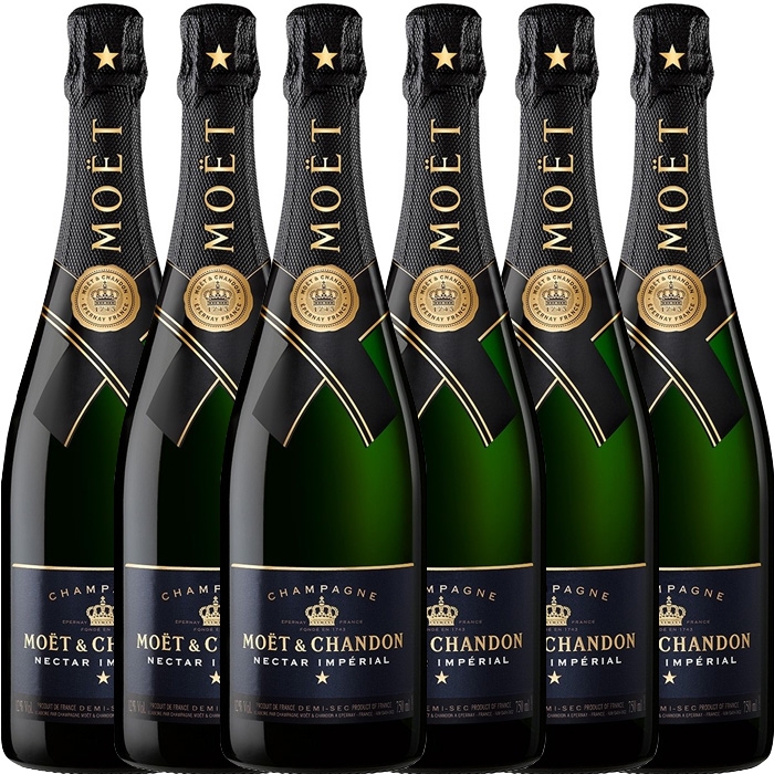 Pakket Moët & Chandon Nectar Impérial Demi-Sec 6 flessen à 75CL 